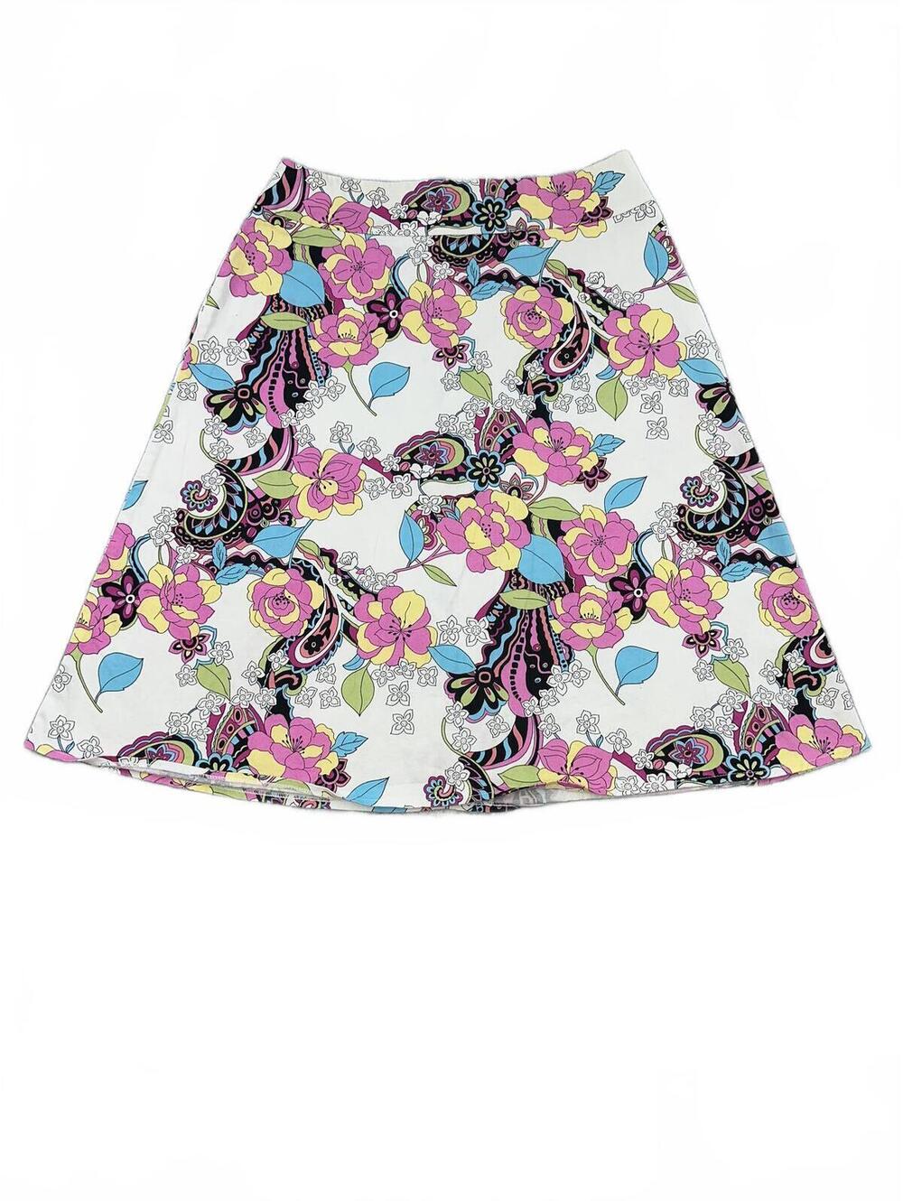 Relativity Floral‎ Paisley Print A Line Skirt
